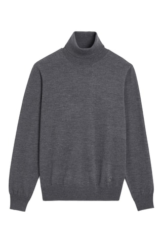 Camisola em lã merino - Cinzento