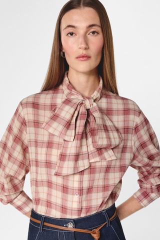 Camisa - Rosa e bege