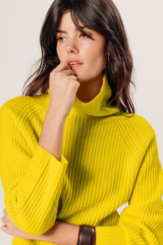 Camisola em caxemira - Amarelo