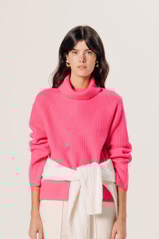 Camisola em caxemira - Rosa