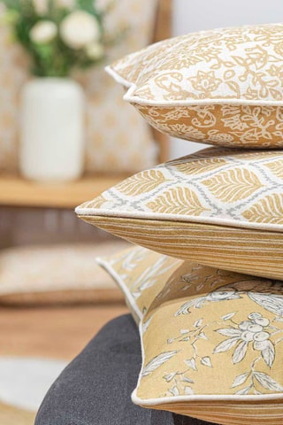 2 housses de coussin Manacor Negativo - Jaune - 50 x 50 cm