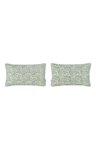 2 housses de coussin Harrison Negativo - Vert - 30 x 50 cm