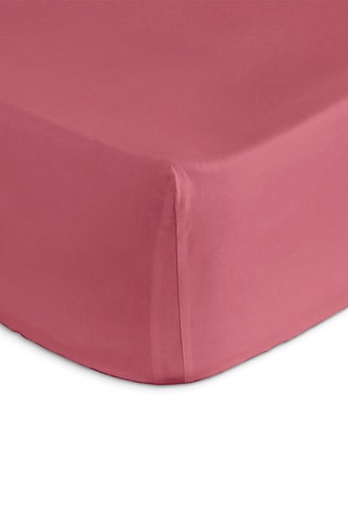 Drap-housse en coton 57 fils/cm² Casual - Fuchsia