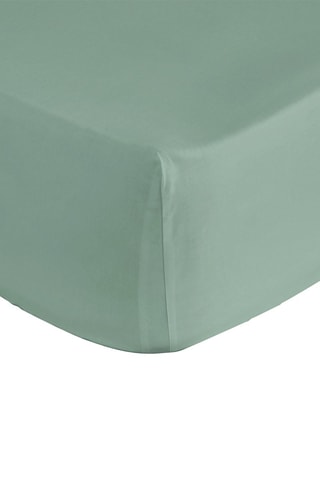 Drap-housse en coton 57 fils/cm² Casual - Bleu canard