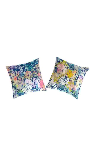 2 taies d'oreiller en coton 57 fils/cm² Florette - Multicolore