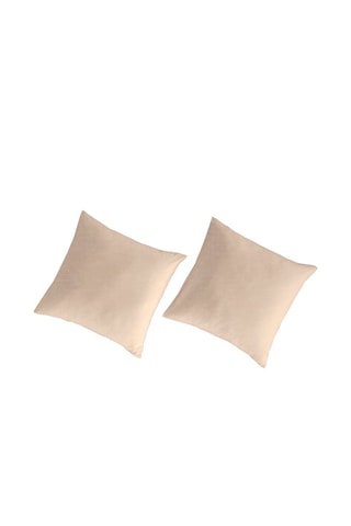 2 taies d'oreiller en lin et coton biologique 79 fils/cm² Liso Lo - Rose pâle