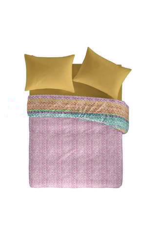 Housse de couette en coton 57 fils/cm² Addison - Rose