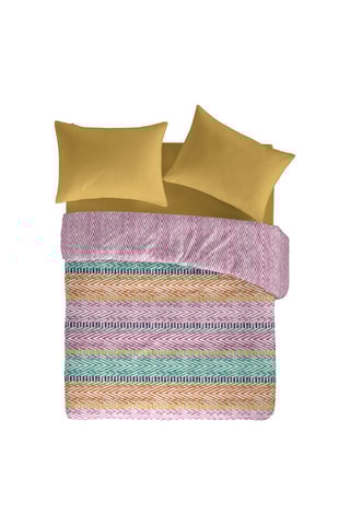 Housse de couette en coton 57 fils/cm² Addison - Rose