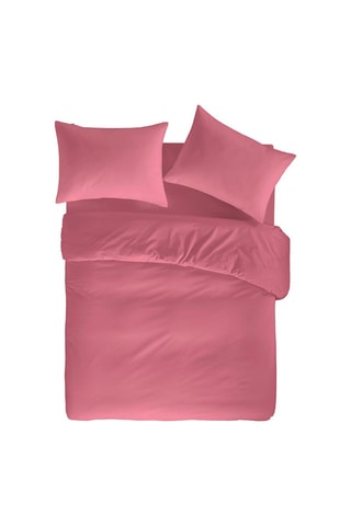Housse de couette en coton 57 fils/cm² Casual - Fuchsia