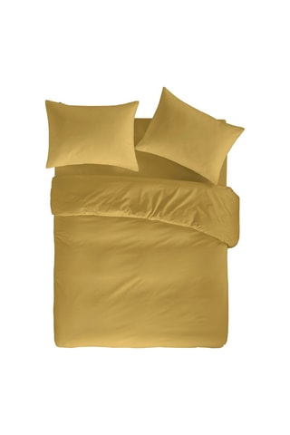 Housse de couette en coton 57 fils/cm² Casual - Moutarde