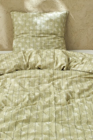 Housse de couette en lin et coton 79 fils/cm²  Langka - Jaune clair