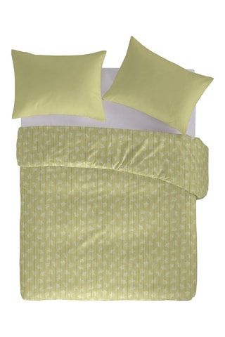 Housse de couette en lin et coton 79 fils/cm²  Langka - Jaune clair