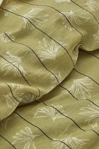 Housse de couette en lin et coton 79 fils/cm²  Langka - Jaune clair
