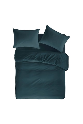 Housse de couette en coton 57 fils/cm² Casual - Bleu foncé