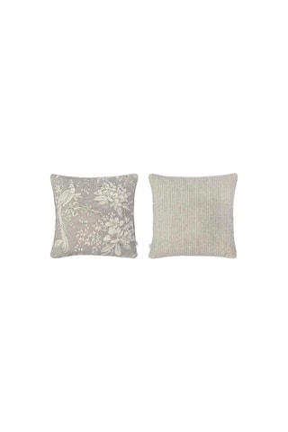 2 housses de coussin Manacor Negativo - Gris - 50 x 50 cm