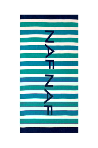Serviette de plage Sicilia - Vert et bleu - 80 x 160 cm