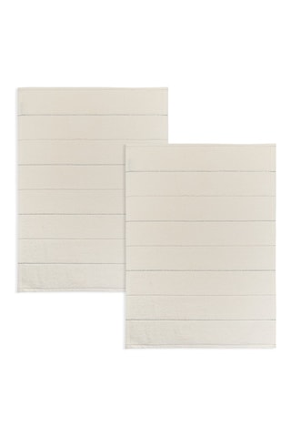 2 tapis de bain Bone - Beige - 50 x 70 cm