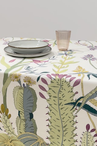 Nappe Twister Jungle - Beige et vert