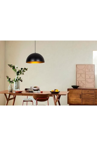 Hanglamp Sivani - Zwart en Goudkleurig - 100 W
