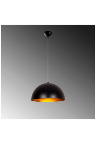 Hanglamp Sivani - Zwart en Goudkleurig - 100 W