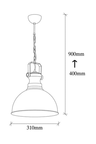Hanglamp Saglam Goudkleurig