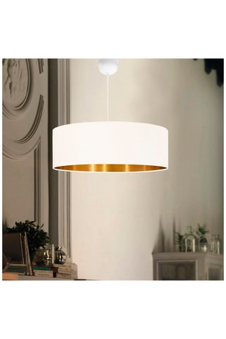 Ledhanglamp Ayd - Beige en Goudkleurig