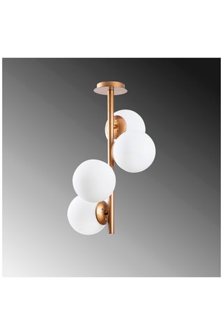 Hanglamp Faze Goudkleurig en Wit