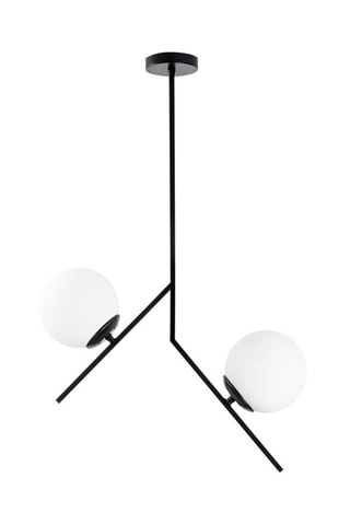 Plafondlamp Dolunay Zwart en Wit