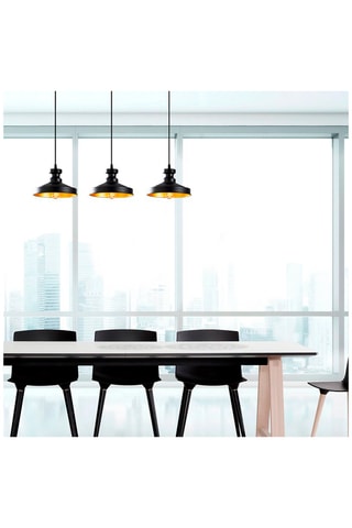 Hanglamp Berceste - Zwart - 3 x 100 W