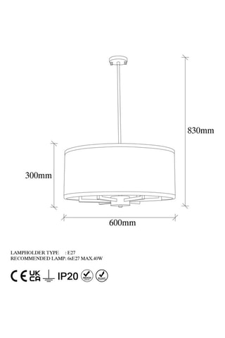 Hanglamp Way - Wit en Zwart