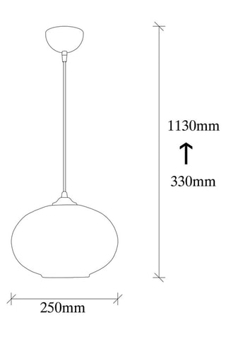 Hanglamp Camini - Zwart en Honingkleurig - 100 W