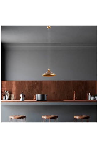 Verstelbare Hanglamp Eysan - Goudkleurig - 40 W