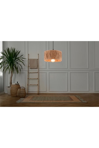 Hanglamp - Naturel en Zwart - 60 W