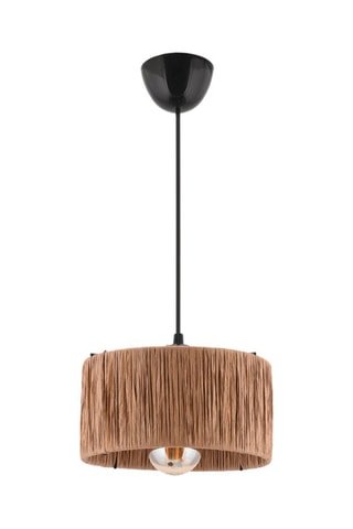 Hanglamp - Naturel en Zwart - 60 W