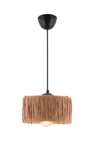 Hanglamp - Naturel en Zwart - 60 W
