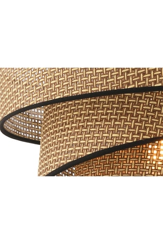 Hanglamp Couper Hazeran - Zwart en Beige - 45 - 60 W