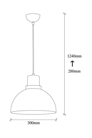 Hanglamp Dodo - Zwart - 60 W