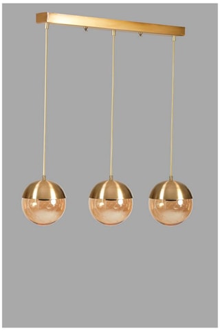 Hanglamp Küre 3 - Goudkleurig - 3 x 60 W