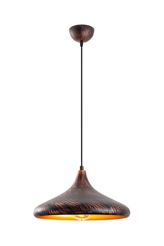 Hanglamp - Zwart en Koperkleurig - 40 W