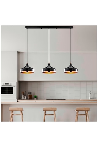 Hanglamp Yildo - Zwart - 3 x 40 W