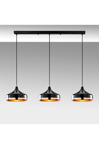 Hanglamp Yildo - Zwart - 3 x 40 W