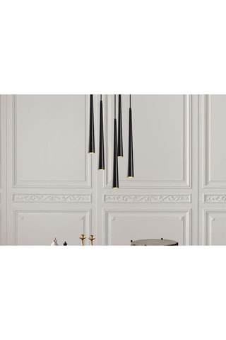 Hanglamp LED Ugur - Zwart - 5 x 3 W