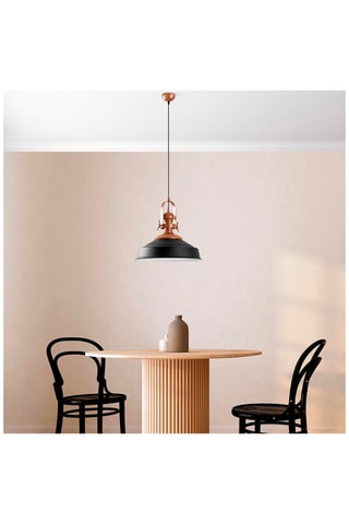 Hanglamp Craft - Zwart en Goudkleurig - 40 W