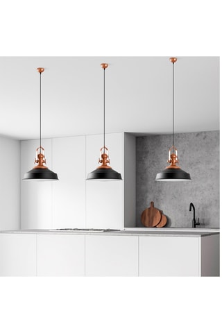 Hanglamp Craft - Zwart en Goudkleurig - 40 W