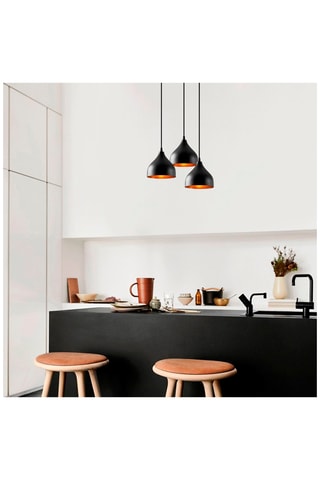 Hanglamp Tattoo - Zwart - 3 x 60 W