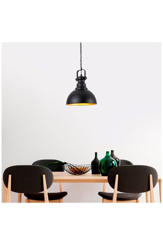 Hanglamp Saglam - Zwart - 40 W