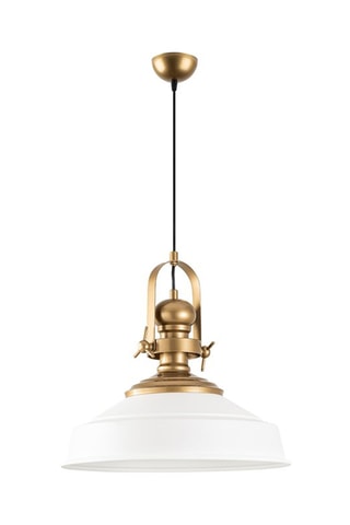 Hanglamp Craft - Wit en Goudkleurig - 40 W