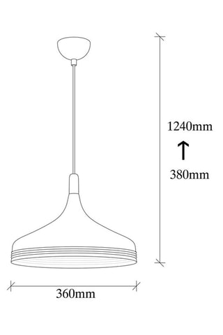 Hanglamp Saglam  - Wit - 40 W