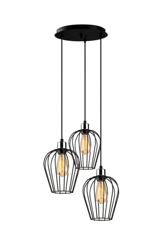 Hanglamp Tel - Zwart - 3 x 100 W