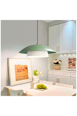 Hanglamp - Zwart en Groen - 40 W